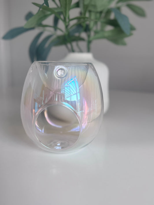 Glass Bubble Tea Light Burner